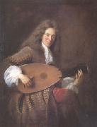 Jean-Francois De Troy Charles Mouton the Lutanist (mk05) oil painting